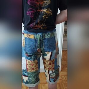 Upcycled unisex Bermuda shorts